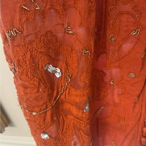 Women's Rust Anthropologie Top - Picture 3 of 8